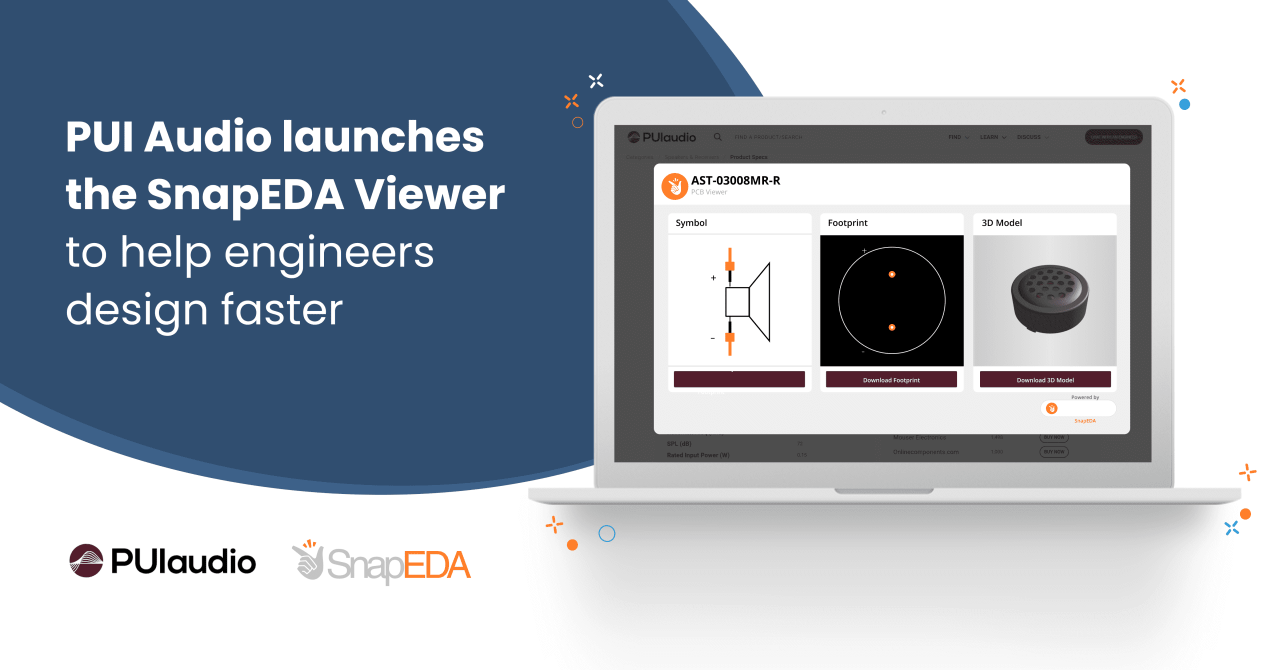 <strong>PUI Audio makes it easier to design electronics faster with new SnapEDA experience</strong>