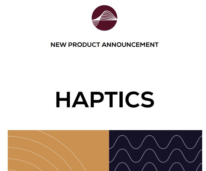 Haptics – New Products White Paper