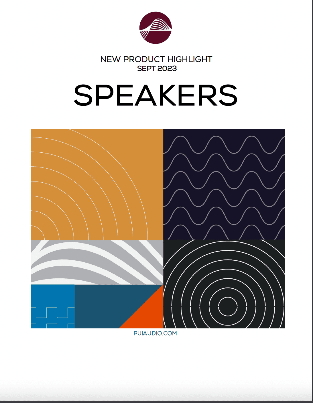 NEW PRODUCT HIGHLIGHT SEPT 2023 SPEAKERS